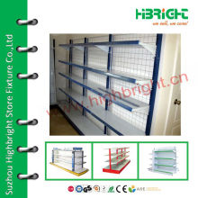 supermarket plastic coated wire shelving